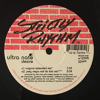 Ultra Naté : Desire (2x12")
