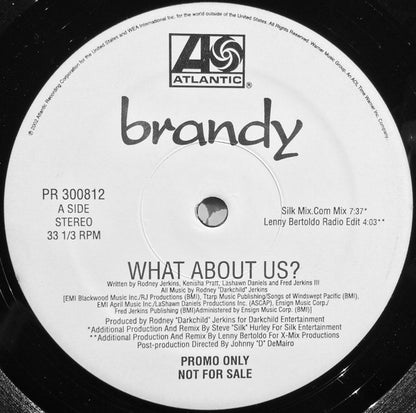 Brandy (2) : What About Us (2x12", Promo)