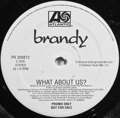 Brandy (2) : What About Us (2x12", Promo)