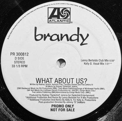 Brandy (2) : What About Us (2x12", Promo)