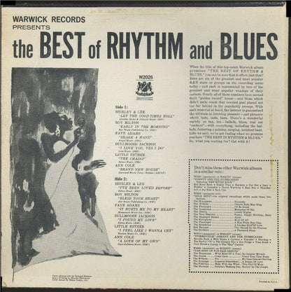 Various : The Best Of Rhythm And Blues (LP, Comp)