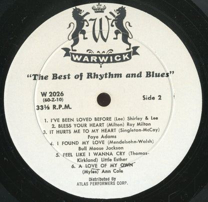 Various : The Best Of Rhythm And Blues (LP, Comp)