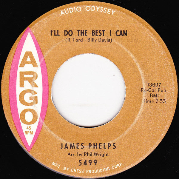 James Phelps : Love Is A 5-Letter Word / I'll Do The Best I Can (7", Single)