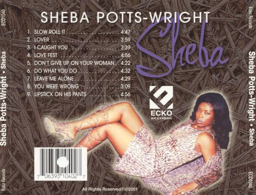Sheba Potts-Wright : Sheba (CD, Album)