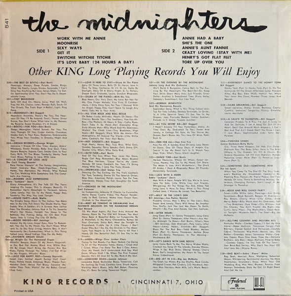 The Midnighters : Their Greatest Hits (LP, Comp)