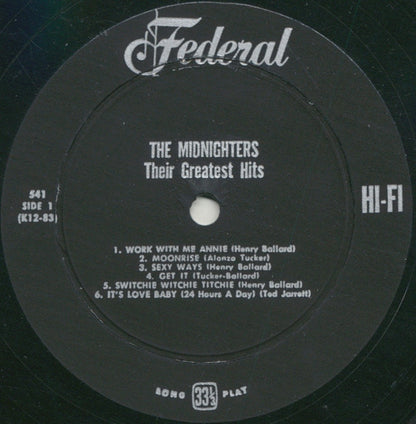 The Midnighters : Their Greatest Hits (LP, Comp)
