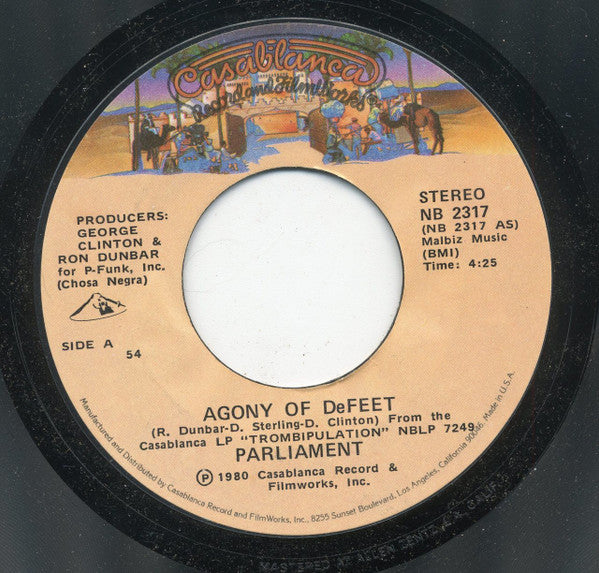 Parliament : Agony Of Defeet (7", Single, Styrene, 54)