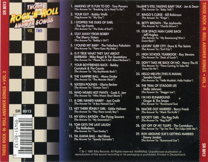 Various : Those Rock 'n' Roll Answer Songs - Vol 2  (CD, Comp)