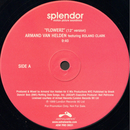 Armand Van Helden / Fatboy Slim : Splendor - Original Motion Picture Soundtrack (Promo Sampler) (12", Promo, Smplr)