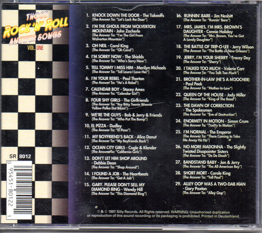 Various : Those Rock 'n' Roll Answer Songs - Volume 1  (CD, Comp)