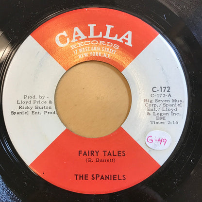 The Spaniels : Fairy Tales / Jealous Heart (7", Single)