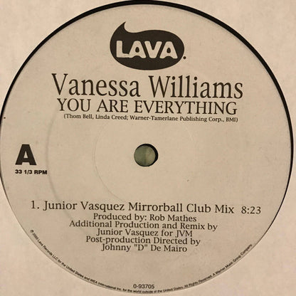 Vanessa Williams : You Are Everything (12", Maxi)