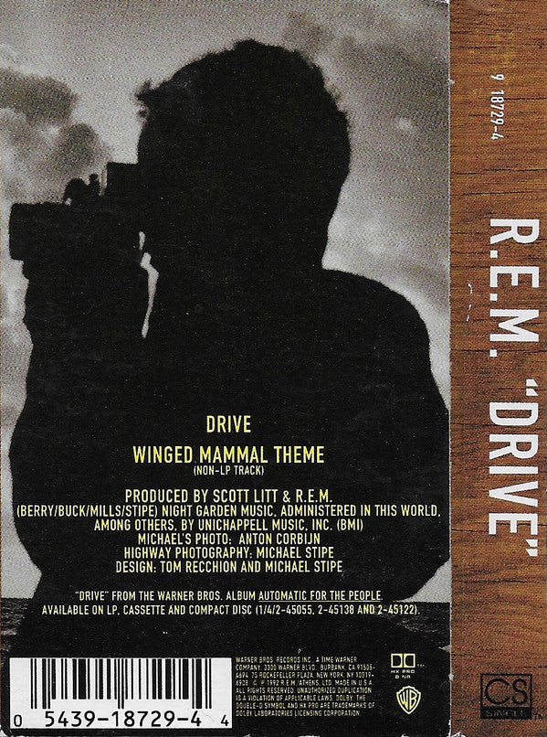 R.E.M. : Drive (Cass, Single, Yel)