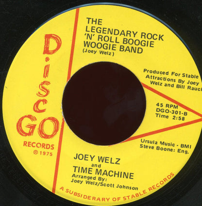Joey Welz & The Time Machine : Bump 'A' Rump (7")
