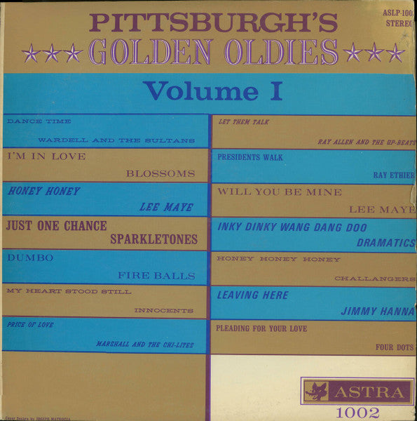 Various : Pittsburgh's Golden Oldies Volume 1 (LP, Comp, Unofficial, Gre)