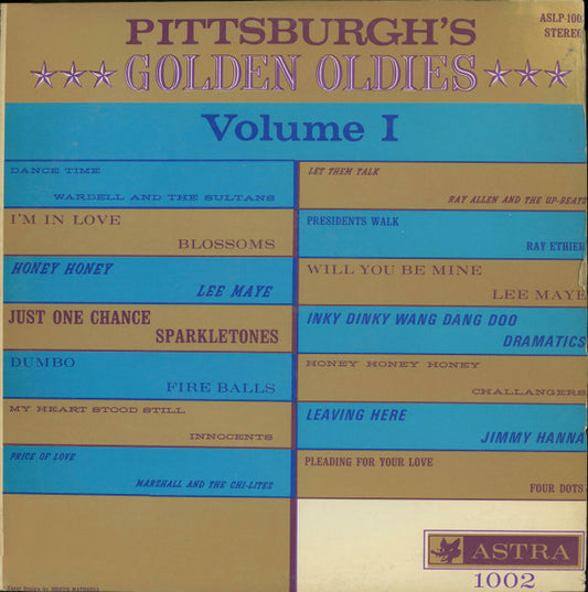 Various : Pittsburgh's Golden Oldies Volume 1 (LP, Comp, Unofficial, Gre)