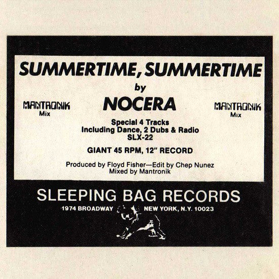 Nocera : Summertime, Summertime (12", Promo)