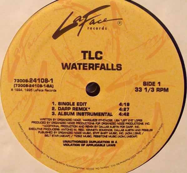 TLC : Waterfalls (12")