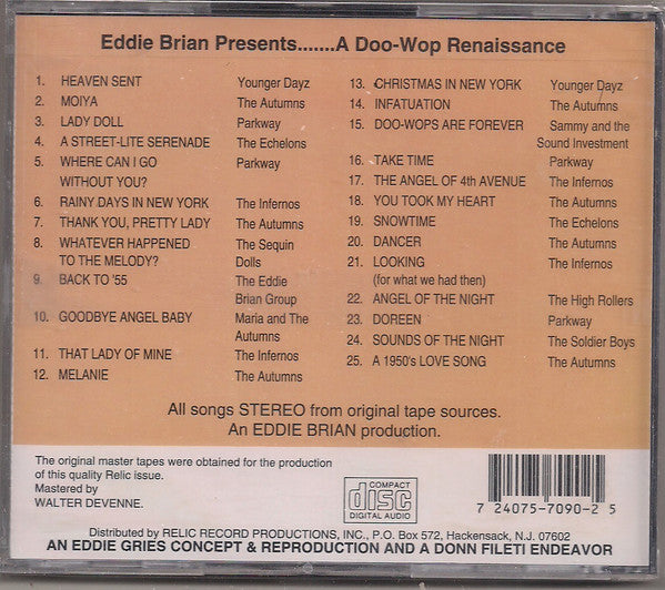 Various : Eddie Brian Presents A Doo-Wop Renaissance (CD, Comp)