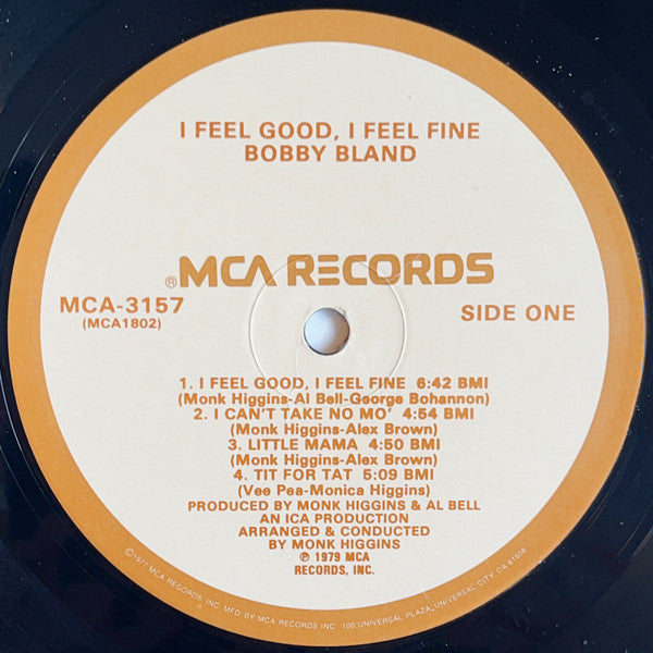 Bobby Bland : I Feel Good, I Feel Fine (LP, Album)