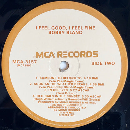 Bobby Bland : I Feel Good, I Feel Fine (LP, Album)