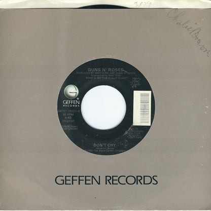 Guns N' Roses : Don't Cry (7", Single)
