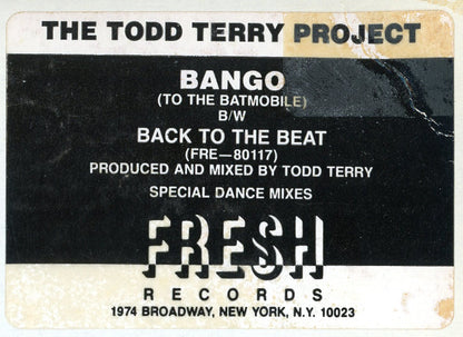 The Todd Terry Project : Bango (To The Batmobile) / Back To The Beat (12", Promo, Bar)