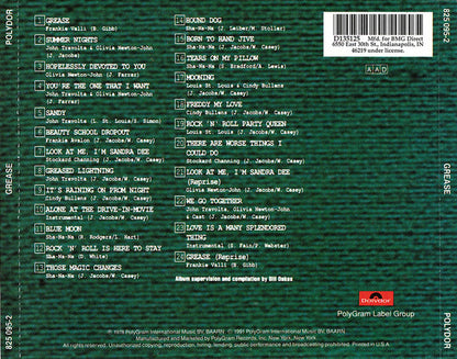 Various : Grease (The Original Soundtrack From The Motion Picture) (CD, Album, Club, RE, RP, EDC)
