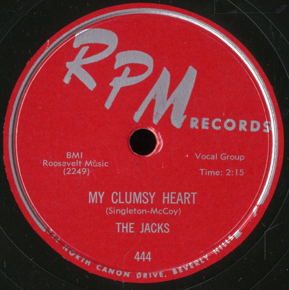 The Jacks : This Empty Heart / My Clumsy Heart (10")
