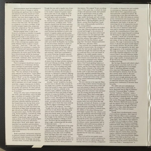 Various : The Roots Of America's Music (2xLP, Comp)