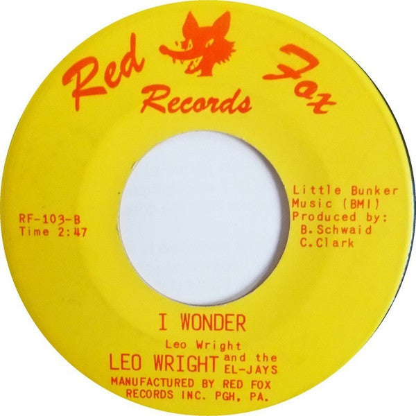 Leo Wright & The El-Jays : It Is I (7", Single, RE)