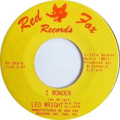 Leo Wright & The El-Jays : It Is I (7", Single, RE)