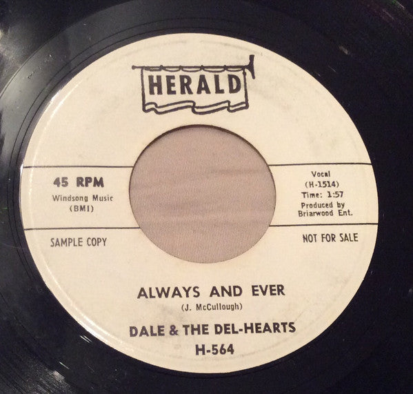 Dale And The Del-Hearts : I've Waited So Long  (7", Promo)