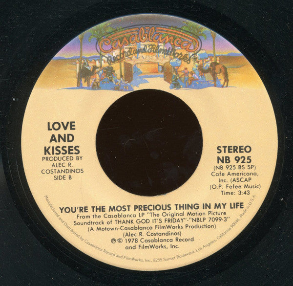 Love & Kisses : Thank God It's Friday (7", Single, SP )