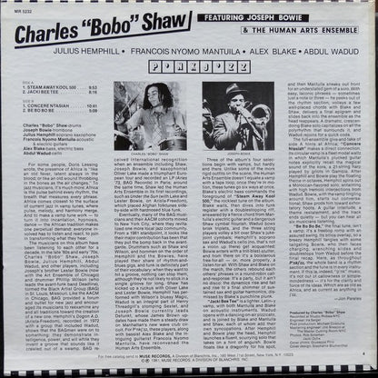Charles Bobo Shaw & The Human Arts Ensemble Featuring Joseph Bowie : P'nk J'zz (LP, Album, Promo, RE)