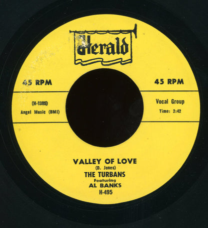 The Turbans : Bye And Bye / Valley Of Love (7", Single, RE)