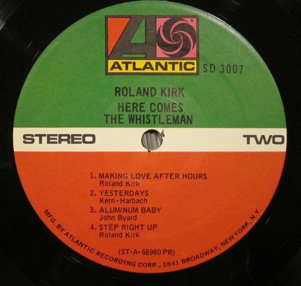 Roland Kirk : Here Comes The Whistleman (LP, Album, PR )