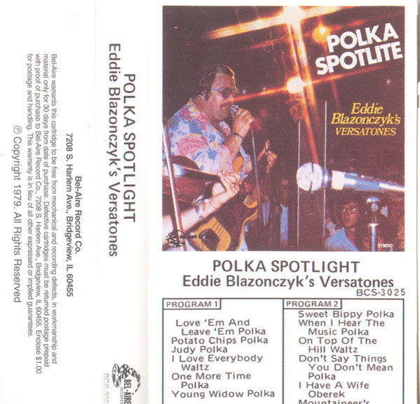 Eddie Blazonczyk's Versatones : Polka Spotlite (Cass, Album)
