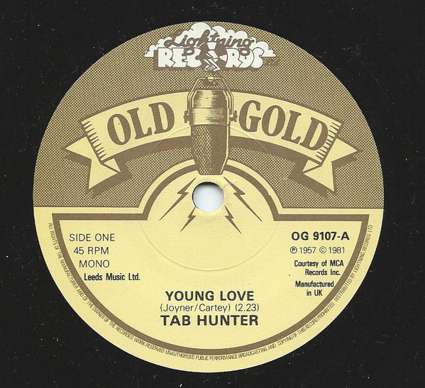 Tab Hunter : Young Love / Red Sails In The Sunset (7", Single, RE)