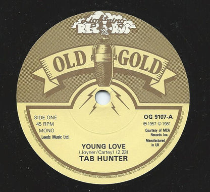 Tab Hunter : Young Love / Red Sails In The Sunset (7", Single, RE)