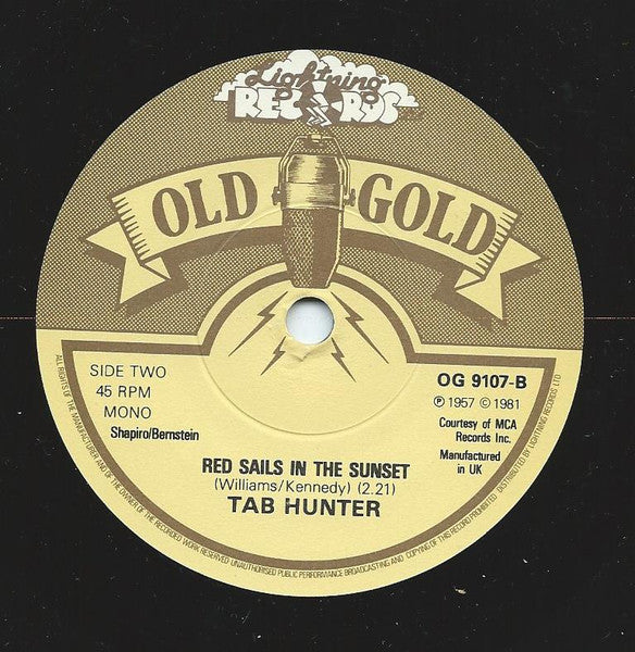 Tab Hunter : Young Love / Red Sails In The Sunset (7", Single, RE)