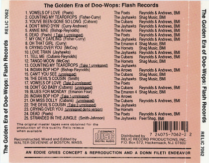 Various : The Golden Era Of Doowops: The Groups Of Flash Records (CD, Comp)