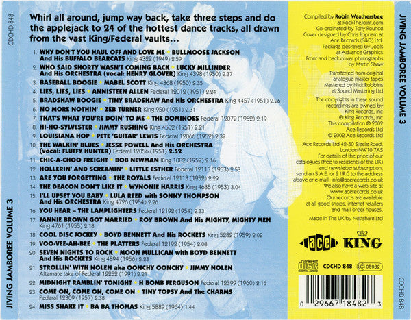 Various : Jiving Jamboree 3 (CD, Comp)