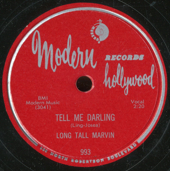 Long Tall Marvin : Have Mercy Miss Percy / Tell Me Darling (10")