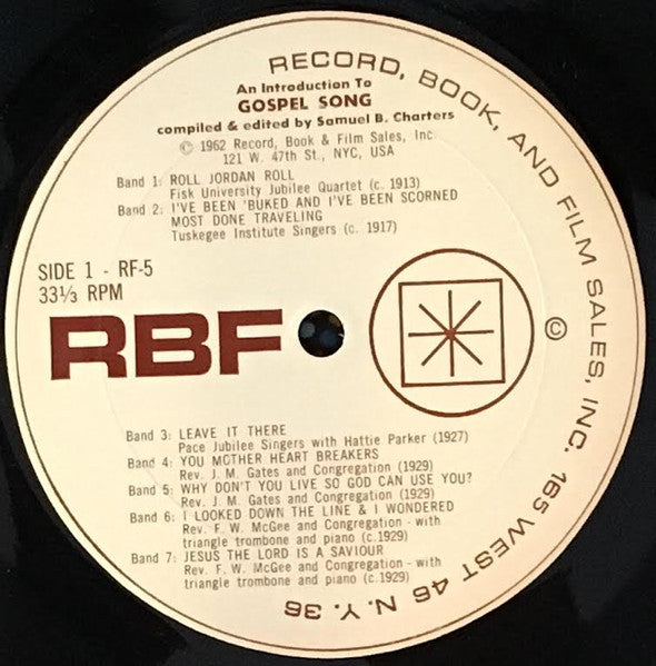 Various : An Introduction To Gospel Song (LP, Comp, Mono)