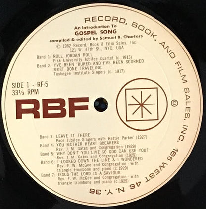 Various : An Introduction To Gospel Song (LP, Comp, Mono)