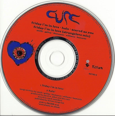 The Cure : Friday I'm In Love (CD, Single, M/Print, Car)