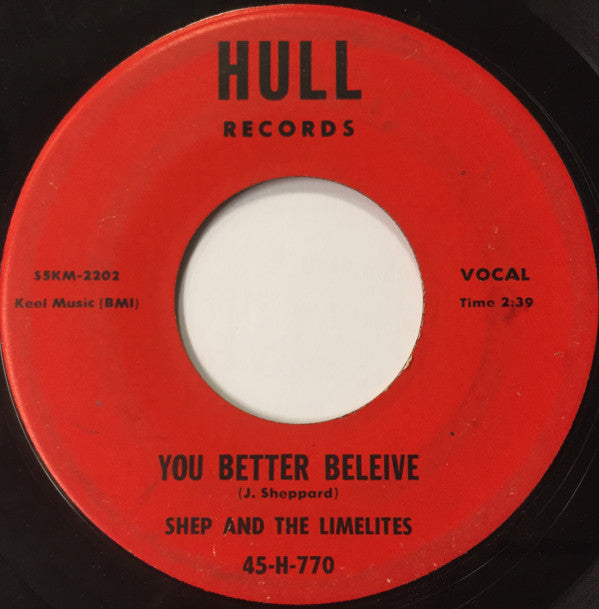 Shep & The Limelites : Party For Two / You Better Believe (7")