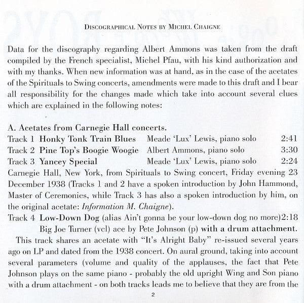 The Boogie Woogie Trio : 1938-1944 (CD, Comp, RM)