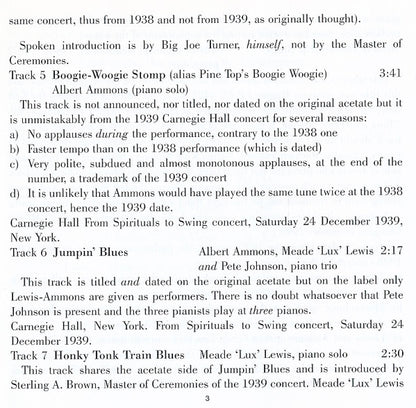 The Boogie Woogie Trio : 1938-1944 (CD, Comp, RM)